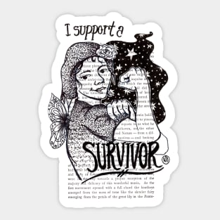 I Support a Survivor Sticker